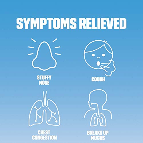 Mucinex Children's Multi-Symptom Cold Relief Liquid- Relieves Stuffy Nose, Chest Congestion, Cough & Mucus, Expectorant & Cough Suppressant With Dextromethorphan, Guaifenesin, Phenylephrine, 4 oz.