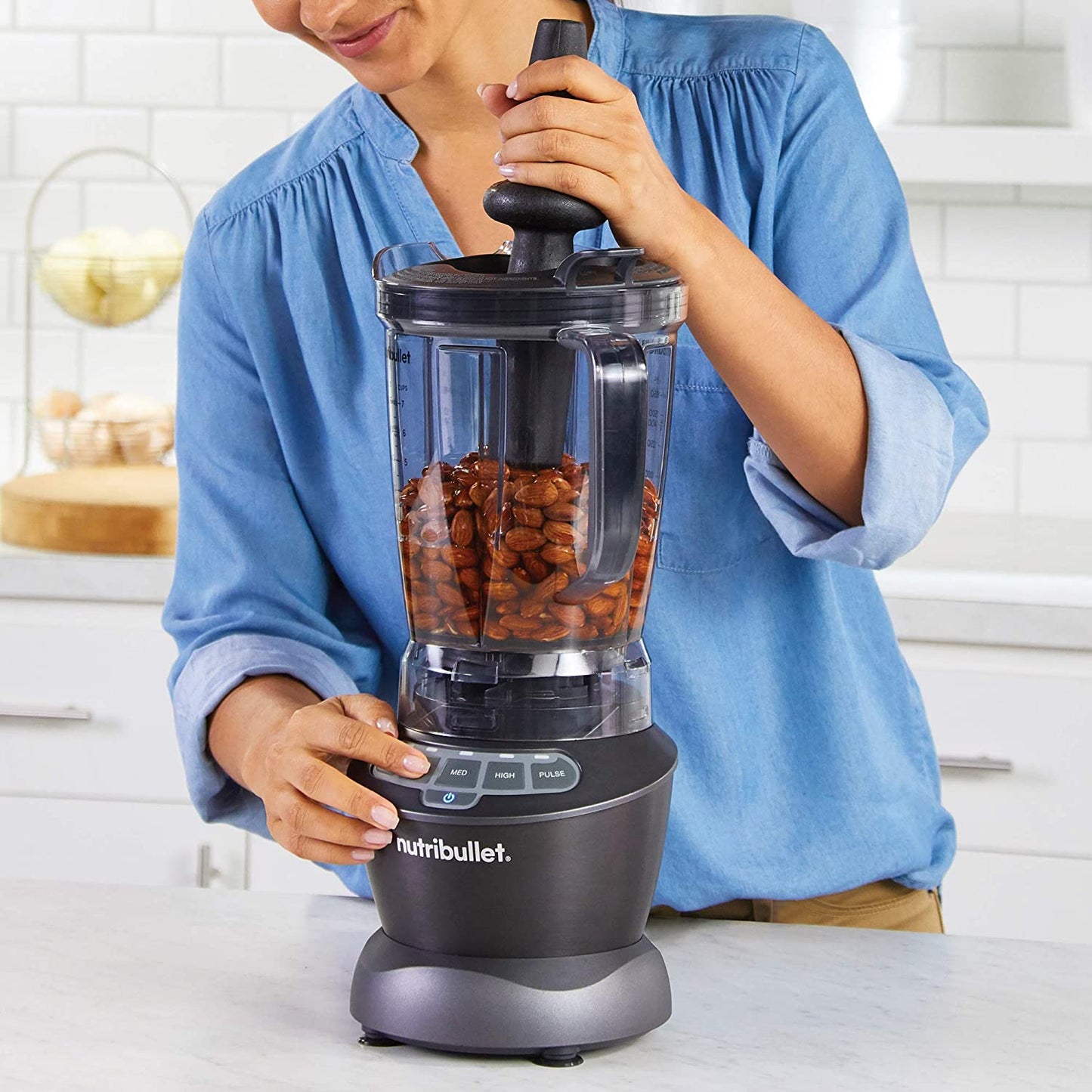 NutriBullet NBF70500 Blender Combo 1200 Watt, 1200W, Dark Gray