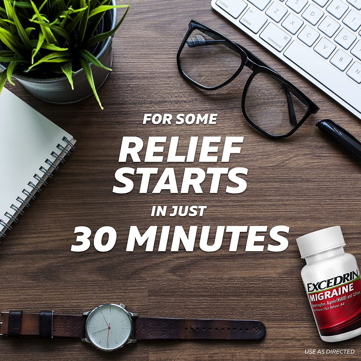 Excedrin Migraine Relief Caplets to Alleviate Migraine Symptoms 24 count - 2Pk