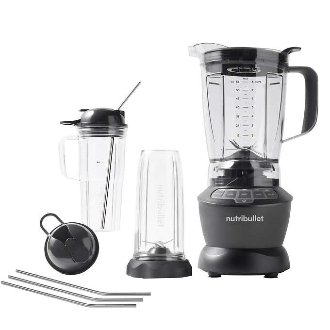 NutriBullet NBF70500 Blender Combo 1200 Watt, 1200W, Dark Gray